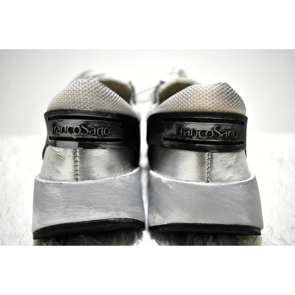 Franco Sarto Imperial Distressed Silver Mesh with Side Zipper - Women's Size 9